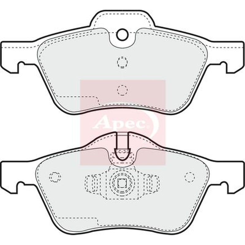 Apec Front Brake Pad Set fits Mini Mini 2001-2008