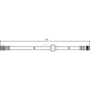 NAPA Brake Hydraulic Hose Line Rear Left fits Renault Kangoo 1997-2018