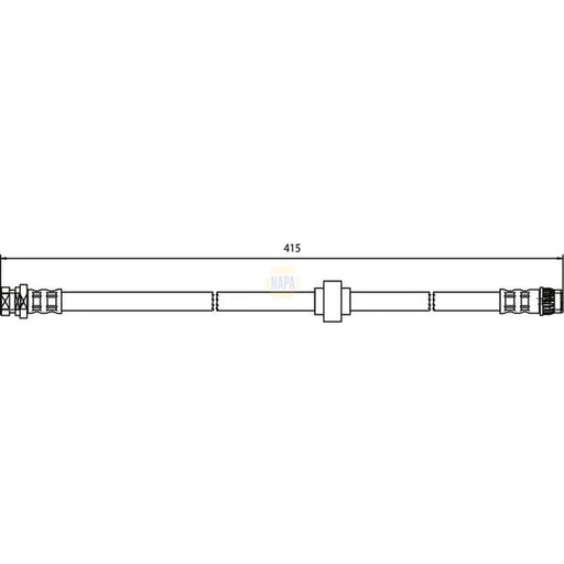 NAPA Brake Hydraulic Hose Line inner NBH1308