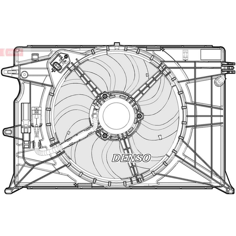 Denso Engine Cooling Fan fits Fiat 500X 2014-2018 1.4 1.6 2.0