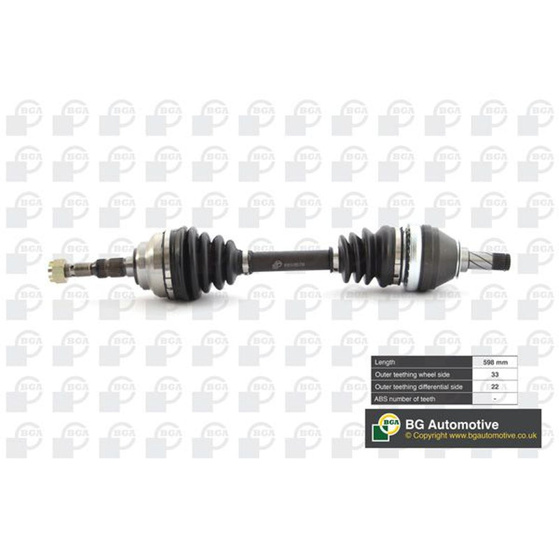 BGA CV Drive Shaft Driveshaft Front Left fits Opel Astra G 1998-2009