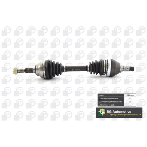 BGA CV Drive Shaft Driveshaft Front Left fits Opel Astra G 1998-2009