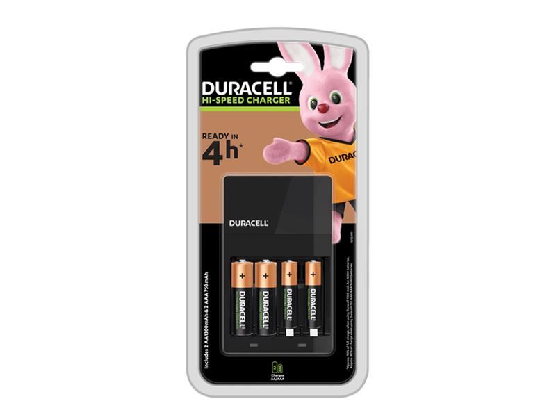 Duracell Hi-Speed Battery Charger with Batteries Duracell - NN4 Online