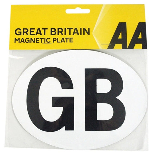 AA GB STICKER GREAT BRITAIN MAGNET MAGNETIC PLATE BADGE OVAL TRAVEL ABROAD