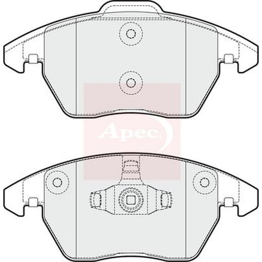 Apec Front Brake Pad Set fits Audi A1 2014-2018