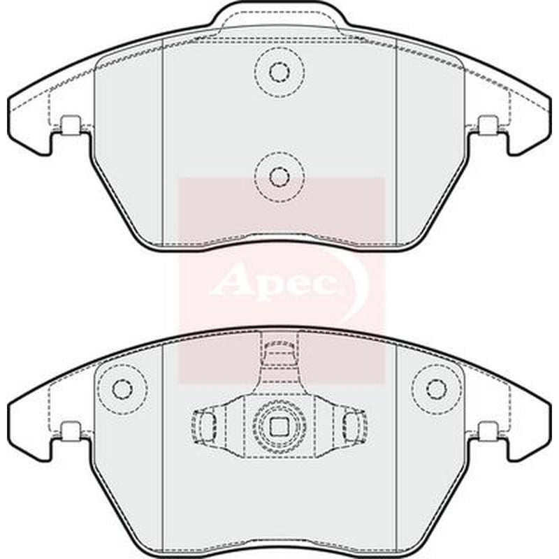 Apec Front & Rear Pads fits VW Polo V 2010-2017 1.4 1.8 2.0