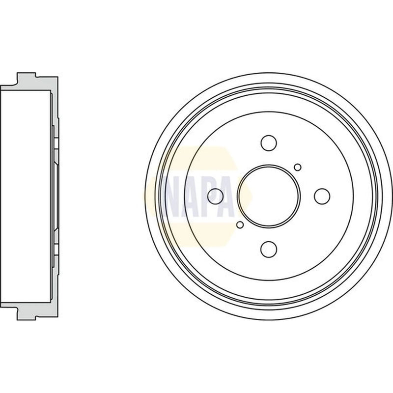 NAPA Brake Drum Assembly Rear NDR1028