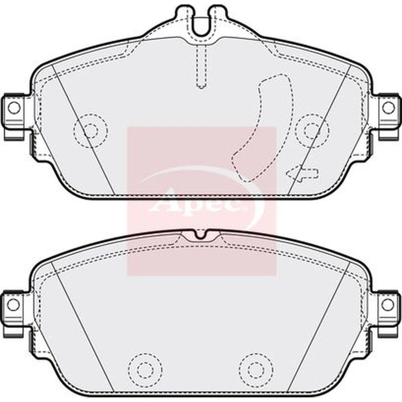 Apec Front Brake Pad Set PAD2025
