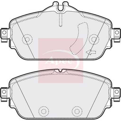 Apec Front Brake Pad Set fits Mercedes-Benz C-Class 2013-2023