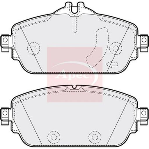 Apec Front Brake Pad Set PAD2025