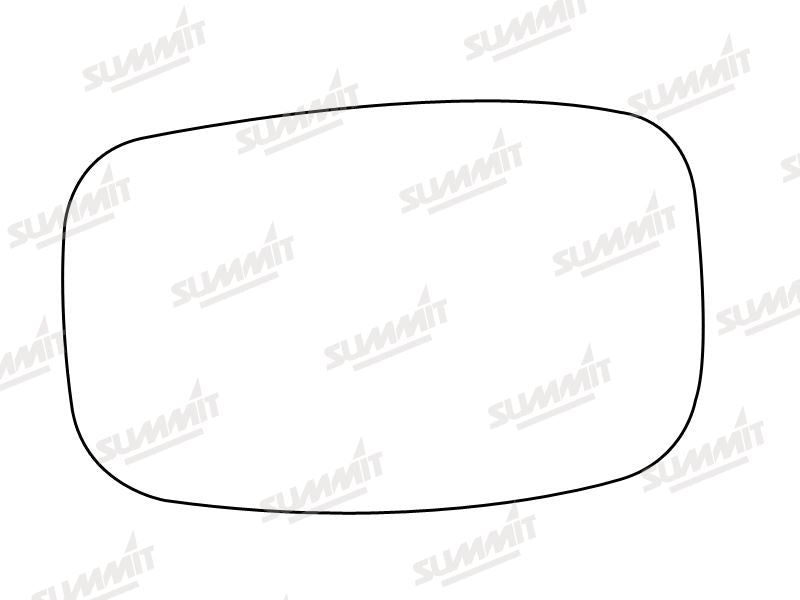 Summit Stick-On Standard Mirror Glass fits Ford Puma Fiesta 95 to 02 LHS RHS Summit - Bars 4 Cars