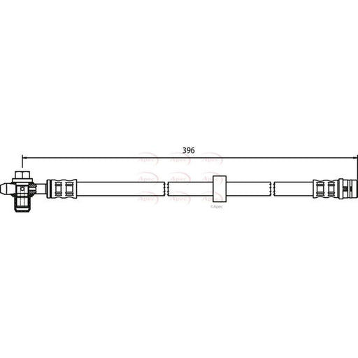 Apec Brake Hydraulic Hose Line Front HOS3318