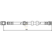 NAPA Brake Hydraulic Hose Line Front NBH1002
