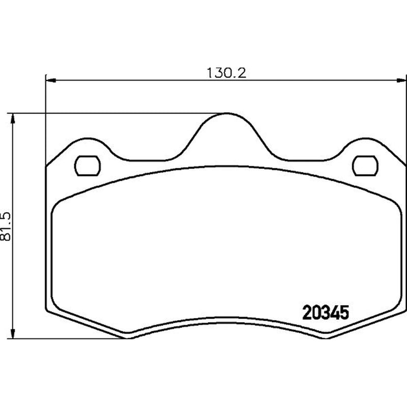 Mintex Front Brake Pad Set fits Lotus Evora 2009-2016 3.5