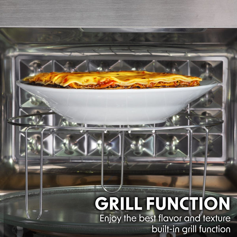 Baridi Integrated Microwave Oven with Grill 25L Capacity 900W - Stainless Steel Baridi - Dynamic Drive