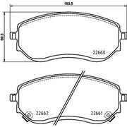 Mintex Front Brake Pad Set fits Mercedes-Benz X-Class 2017-2020