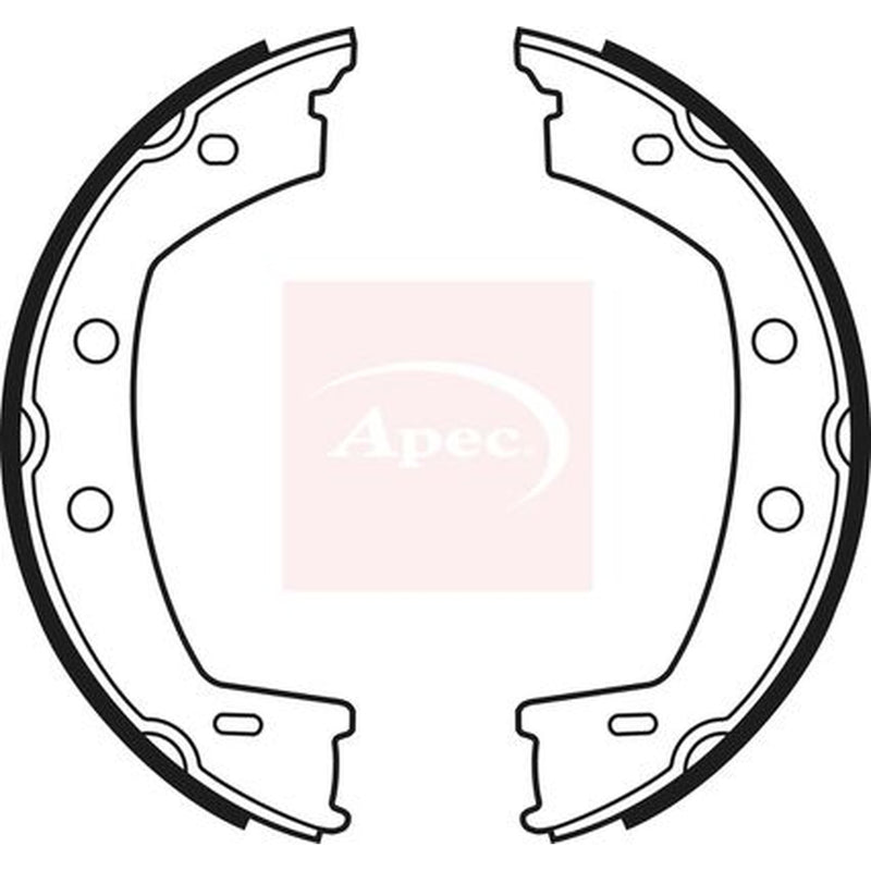 Apec Parking Brake Shoe Set fits Land Rover Freelander 2 2006-2014 2.0 2.2 3.2