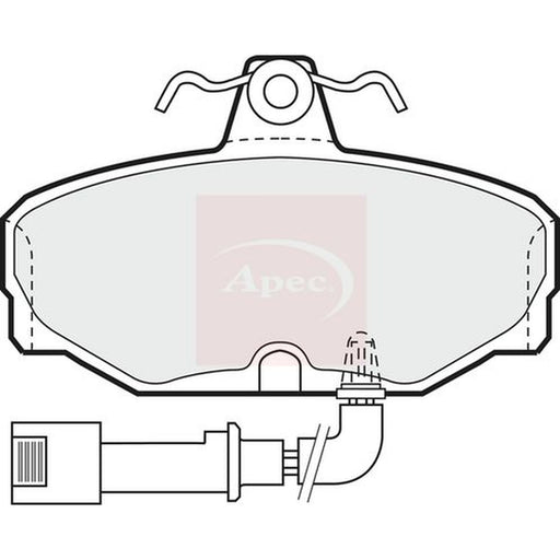 Apec Front & Rear Pads fits Ford Sierra II Sapphire 1987-1993 1.8 2.0