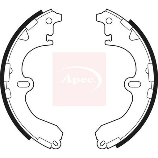 Apec Brake Shoe Set Axle Kit fits Toyota Caldina 1997-2002 1.8