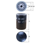 Mahle Engine Oil Filter OC 257