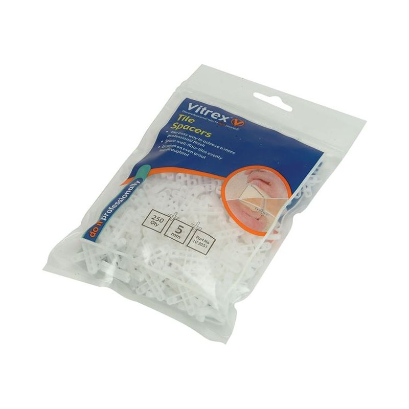 Vitrex Floor Tile Spacers 4mm (Pack 250) Vitrex - Dynamic Drive