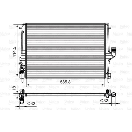 Valeo Engine Radiator 735635