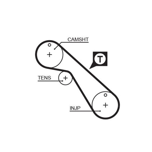 Gates Timing Belt Cambelt 95 Teeth fits Fiat Croma 1989-1996