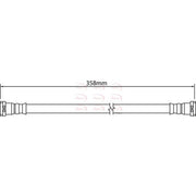 Apec Brake Hydraulic Hose Line Front fits Audi Allroad C5 2000-2005 2.5 2.7 4.2