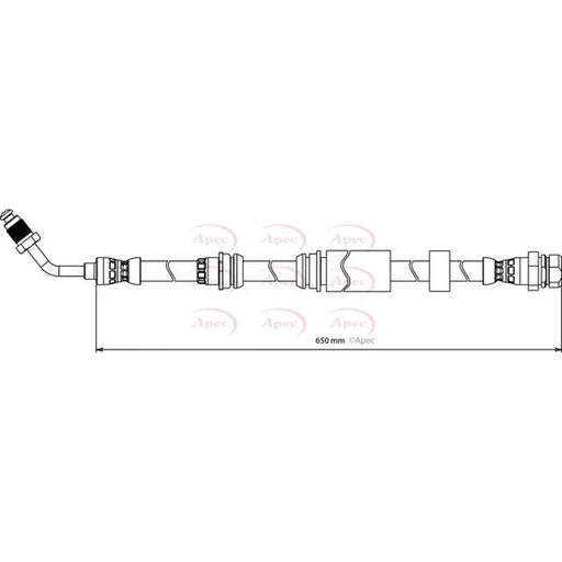 Apec Brake Hydraulic Hose Line Front Right HOS4192