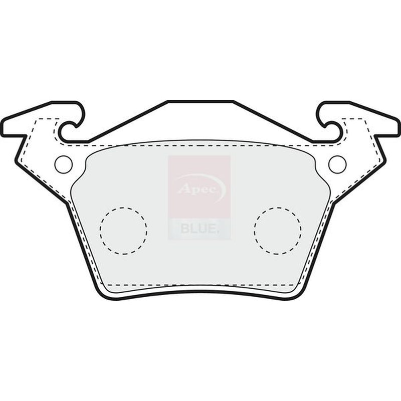 Apec Rear Brake Pad Set fits Mercedes-Benz V-Class 1996-2003