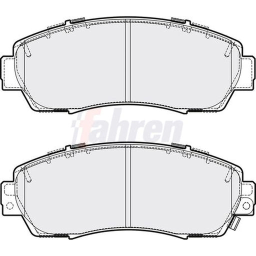 Fahren Front Brake Vented Discs & Pads fits Honda Cr-V IV 2012-2018 1.6 2.2