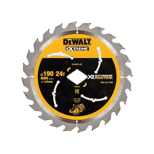 Dewalt Power Tools Extreme Runtime FlexVolt Circular Saw Blade 190mm x Diamond x 24T DeWALT Power Tools - Dynamic Drive