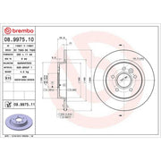 Brembo Rear Brake Solid Discs & Pads fits Ford Focus II 2005-2012 1.8 2.0