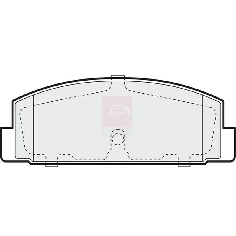 Apec Rear Brake Pad Set fits Mazda 323 F/P 1998-2004 1.6 1.9 2.0