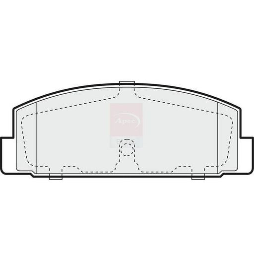 Apec Rear Brake Pad Set fits Mazda 323 F/P 1998-2004 1.6 1.9 2.0