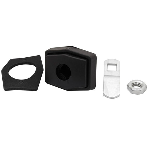 Zadi Rectangular Push Lock in Black for Caravan/Motorhomes Nova - Dynamic Drive
