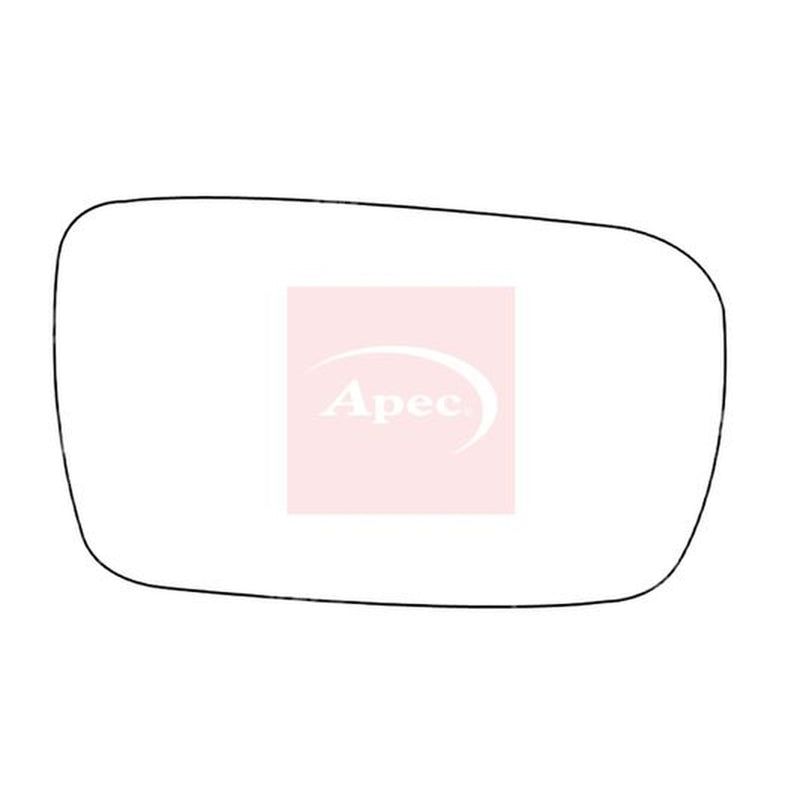 Apec Exterior Wing Mirror Glass Right fits Toyota Corolla 1995-2001