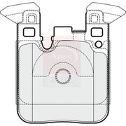 Apec Rear Brake Pad Set PD3736