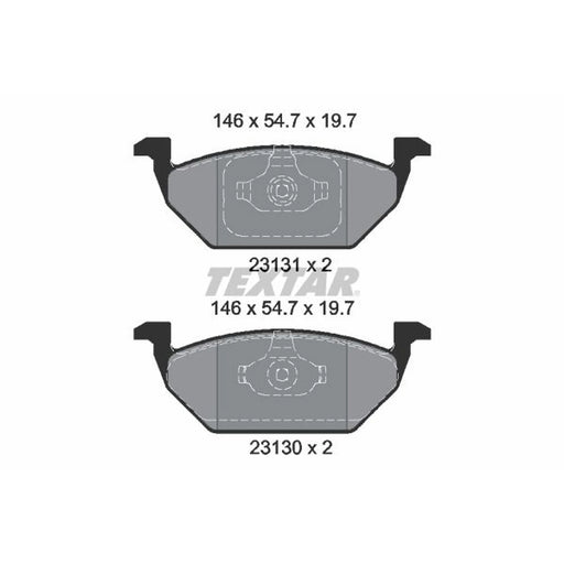 Textar Front Brake Pad Set 2313001