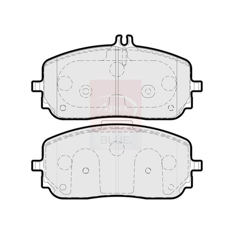 Apec Front Brake Pad Set fits Mercedes-Benz A-Class 2018-2019