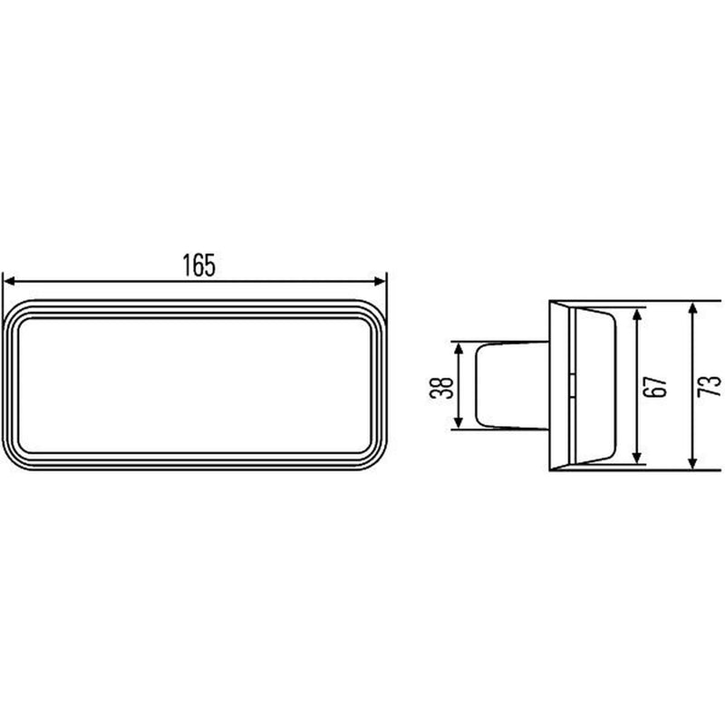 Hella Direction Indicator Light Left