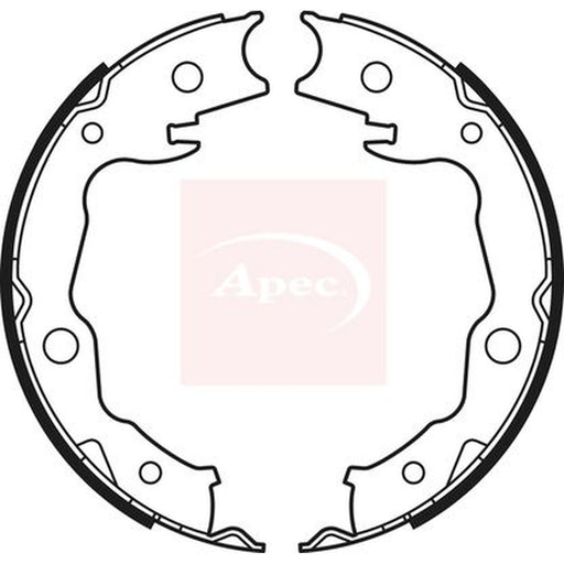 Apec Parking Brake Shoe Set fits Nissan Juke 2010-2019 1.5 1.6