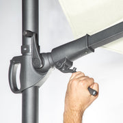 Dellonda Cantilever Parasol with 360 Rotation, Tilt & Cover 3m - Cream Dellonda - Dynamic Drive