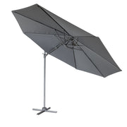 Dellonda Cantilever Parasol with 360 Rotation, Tilt & Cover 3m - Grey Dellonda - Dynamic Drive