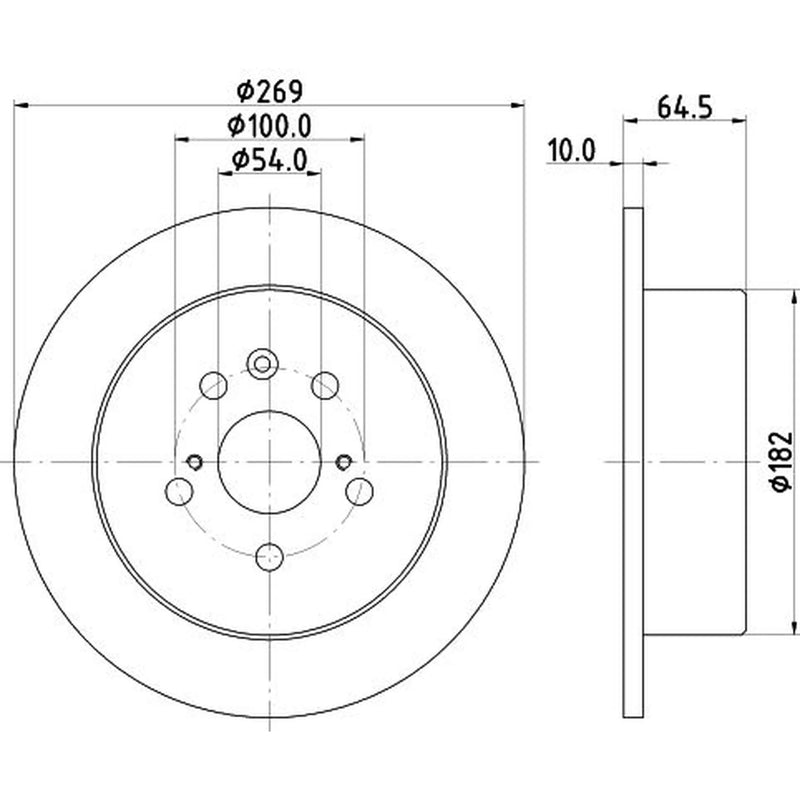 DON Front & Rear Brake Discs & Pads fits Toyota Celica 1993-1999 1.8