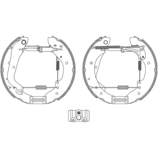 Mintex Brake Shoe Set Axle Kit fits Alfa Romeo Ar 6 1985-1989 1.9 2.4 2.5