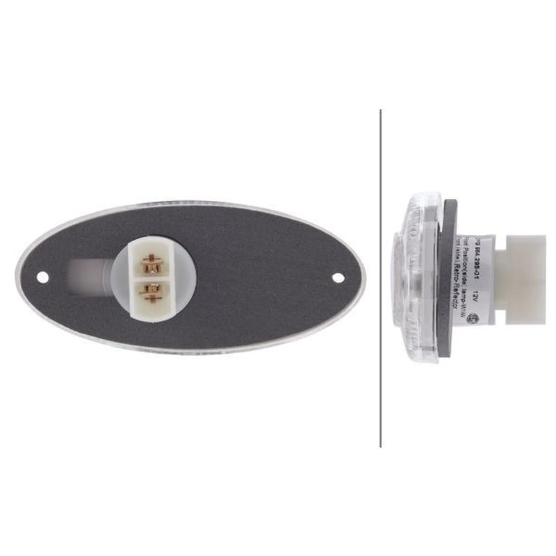 Hella Parklight Side Lamp With Reflex-Reflecto Right 2PG 964 295-011 0874830