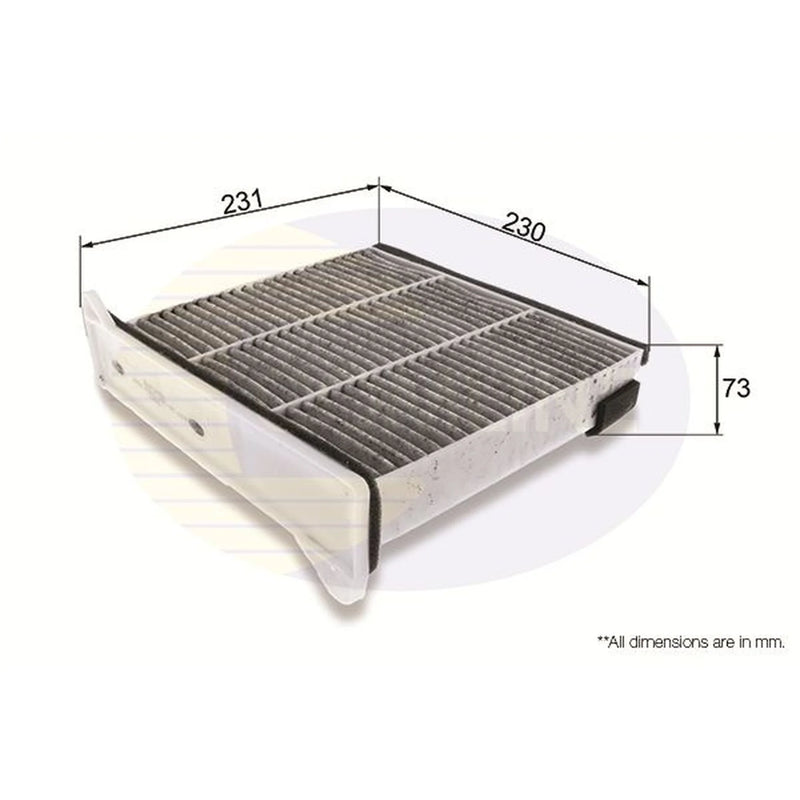 Comline Cabin Air Filter (Pollen Filter) fits Mitsubishi Grandis 2004-2011