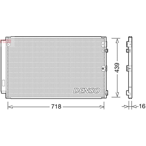Denso Air Conditioning Condenser fits Lexus Ls 2000-2006