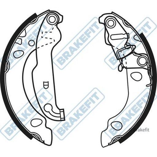 Apec Brake Shoe Set Axle Kit fits Ford Fiesta 1995-2002 1.0 1.25 1.3 1.4 1.8